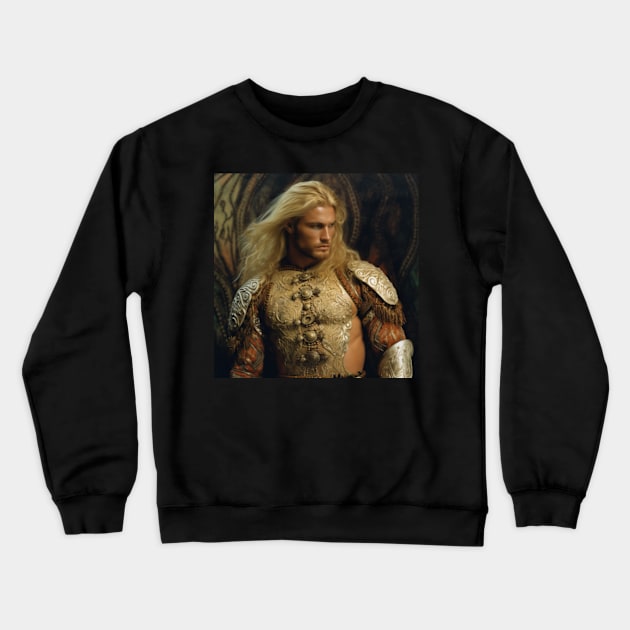 Handsome blonde knight Crewneck Sweatshirt by Love of animals